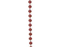 Plastic kralenslinger kerstrood 10 meter - afbeelding 2