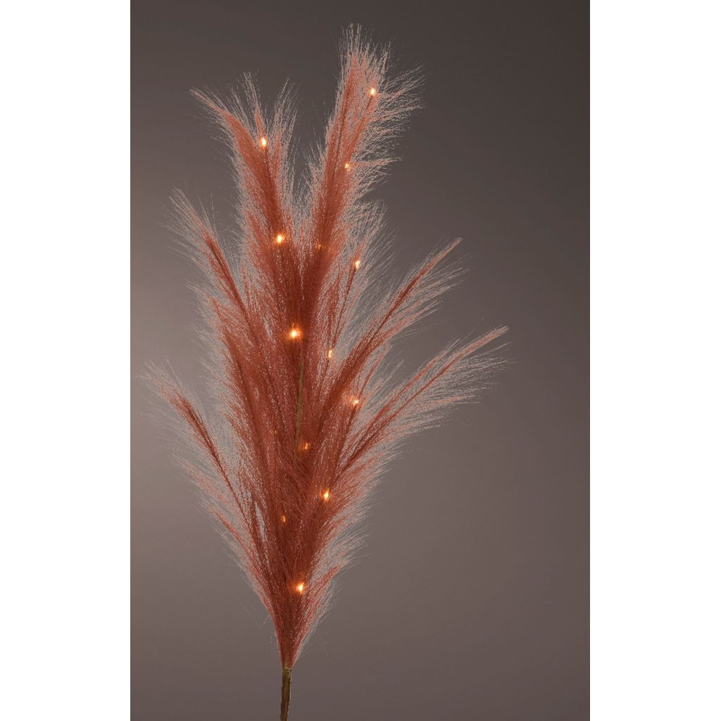 Pluim met microled 118 cm 15 lamps terra