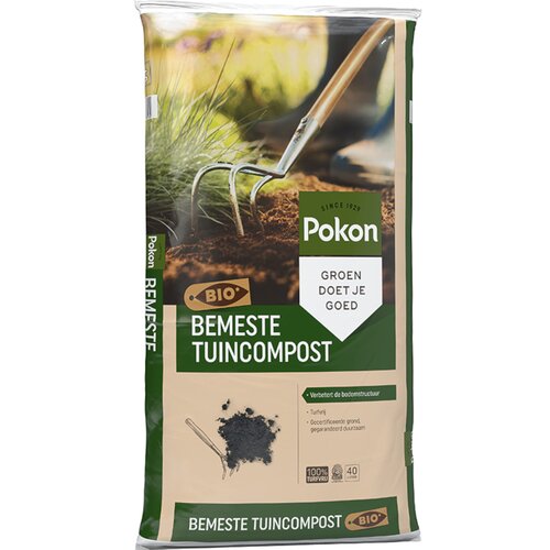 Pokon bemeste tuincompost bio 40 liter - afbeelding 1