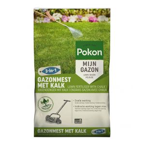 Pokon gazonmest met kalk 3-in-1 15 m2