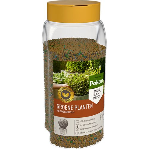Pokon voedingskorrels groene planten 800 gram - afbeelding 1