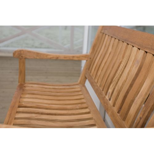 Exotan Comfort 2-zits tuinbank FSC teak - afbeelding 2
