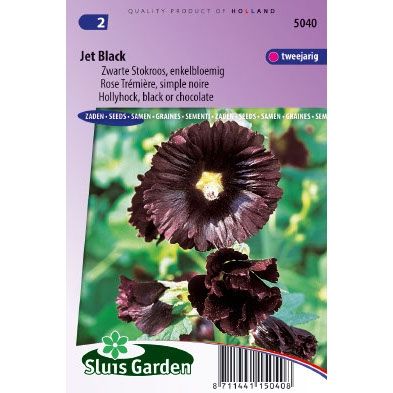 Alcea rosea stokroos jet black zaden