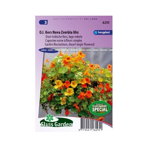 Tropaeolum zaden Nova Zembla Oost-Indische kers