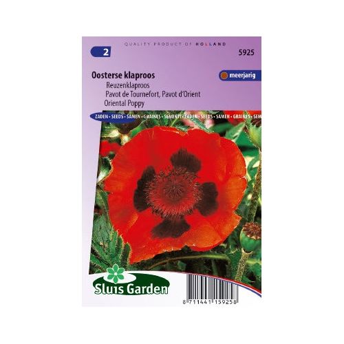 Papaver Orientale zaden Oosterse rode Klaproos