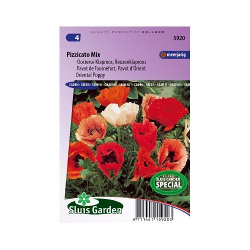 Papaver Orientale zaden Pizzicato klaproos Mix