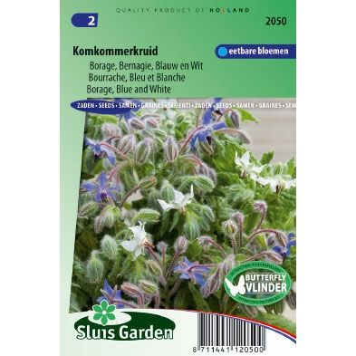 Borage zaden Blauw en wit (Borago officinalis)