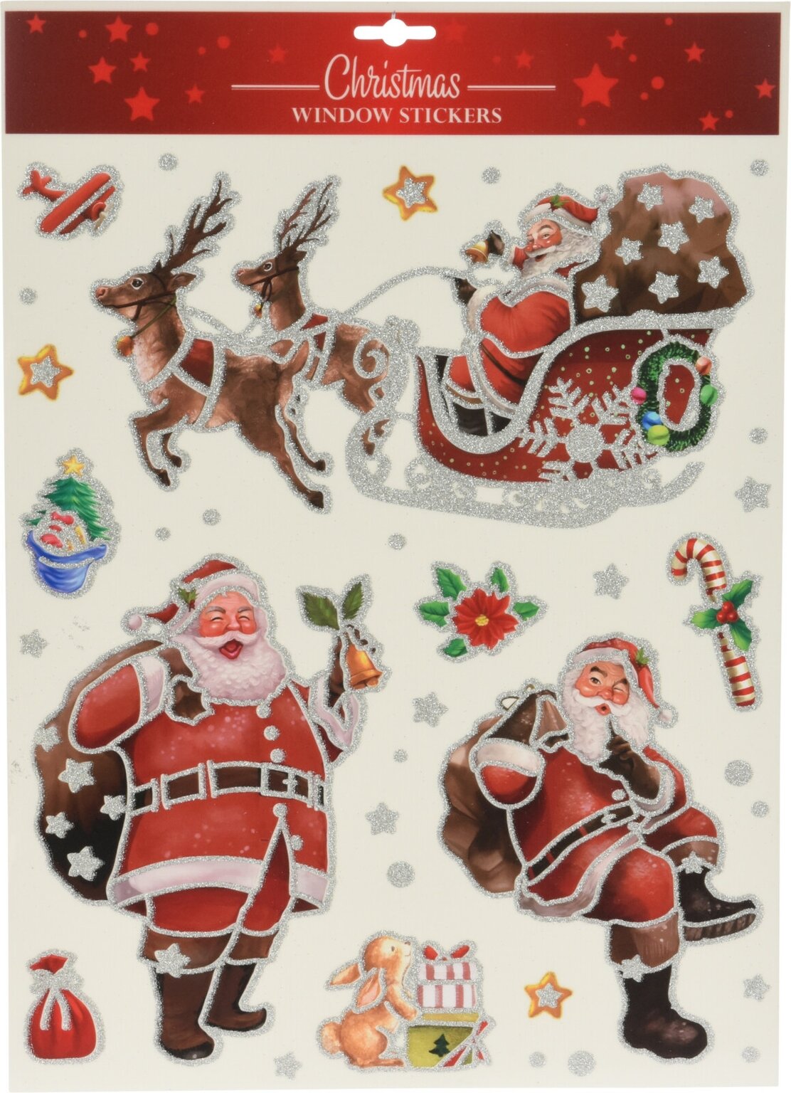 Raamstickers kerstmannen