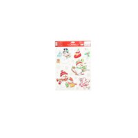 Raamstickers met diverse sneeuwpopen