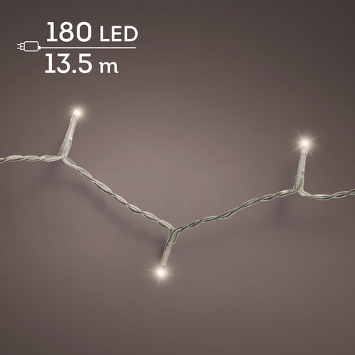 Basic rice lights LED transparant 180 warm wit - afbeelding 1