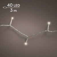 Basic rice lights LED transparant 40 warm wit - afbeelding 1