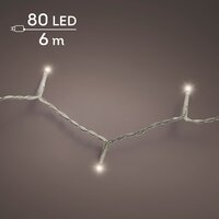 Basic rice lights LED transparant 80 warm wit - afbeelding 1