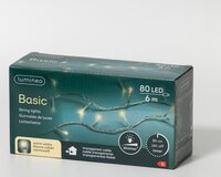 Basic rice lights LED transparant 80 warm wit - afbeelding 2