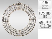 Verlichte ring 38 cm warm wit