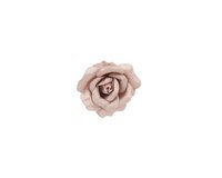Roos op clip 14 cm fluweel roze