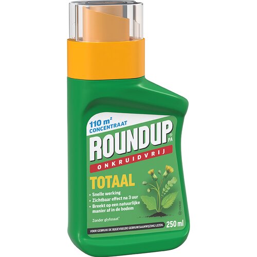 Roundup totaal onkruidvrij concentraat 250 ml