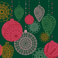 Duni servetten opulent baubles 33x33 cm