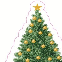 Duni servetten silhouettes tree charm 33x33 cm