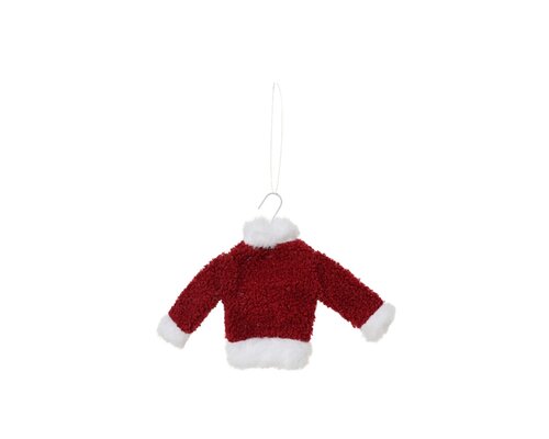Kerst trui 18 cm rood/wit