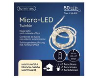Slangverlichting led rope 5 meter twinkel op batterijen - afbeelding 2