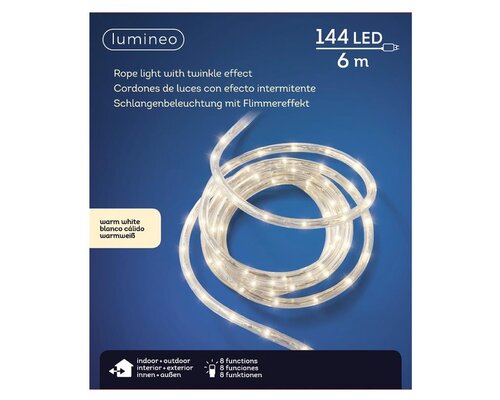 Slangverlichting led rope 6 meter twinkel - afbeelding 2