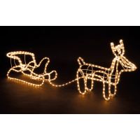 Slangverlichting rendier met slee