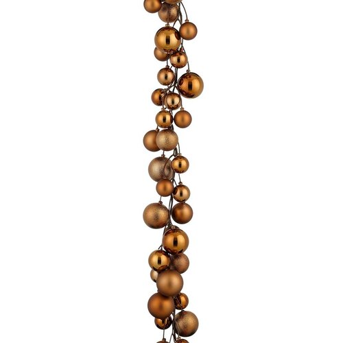 Blackbox kerstballen slinger kerstballen 180 cm bruin