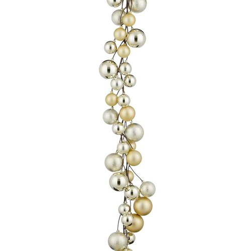 Blackbox kerstballen slinger kerstballen 180 cm champagne