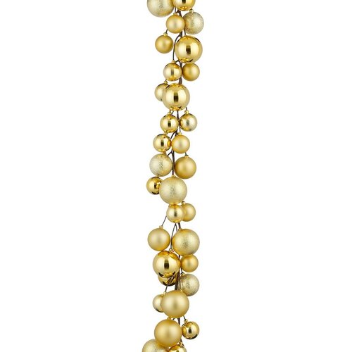 Blackbox kerstballen slinger kerstballen 180 cm goud
