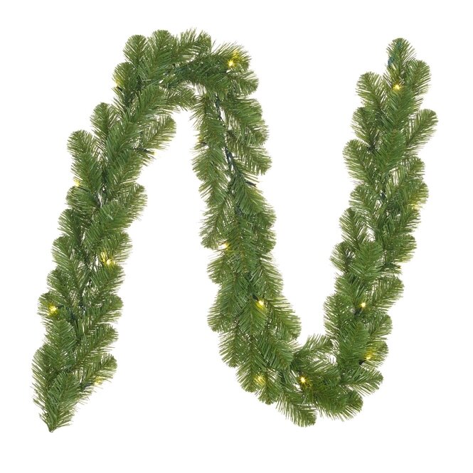 Black Box Trees - Norton slinger led groen 40L TIPS 280 werkt op batterijen - l500xb20cm - Kerstbomen