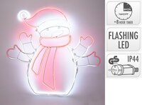 Slangverlichting sneeuwman 588 lampjes