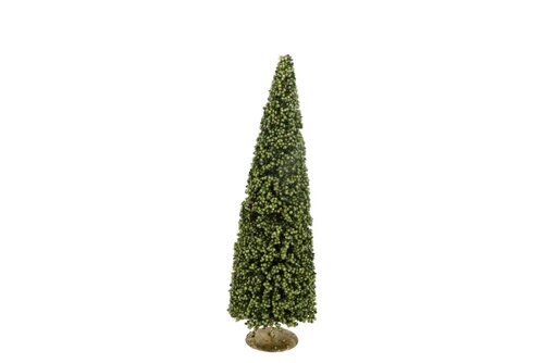 Glinsterende groene boom besjes 40 cm