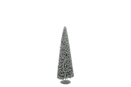 Glinsterende grijs boom besjes 30 cm
