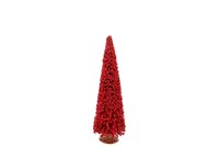 Glinsterende rode boom besjes 40 cm