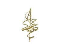 Spray op steel polyester 90 cm goud