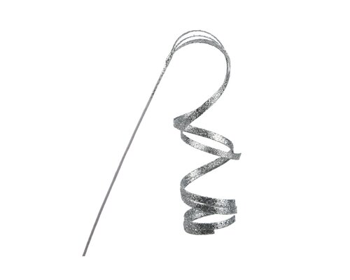 Spray polyester 106 cm zilver