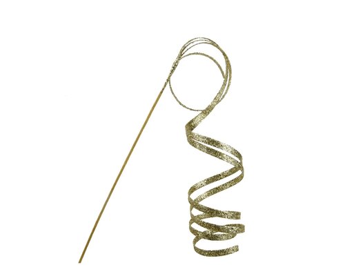 Spray polyester 106 cm goud