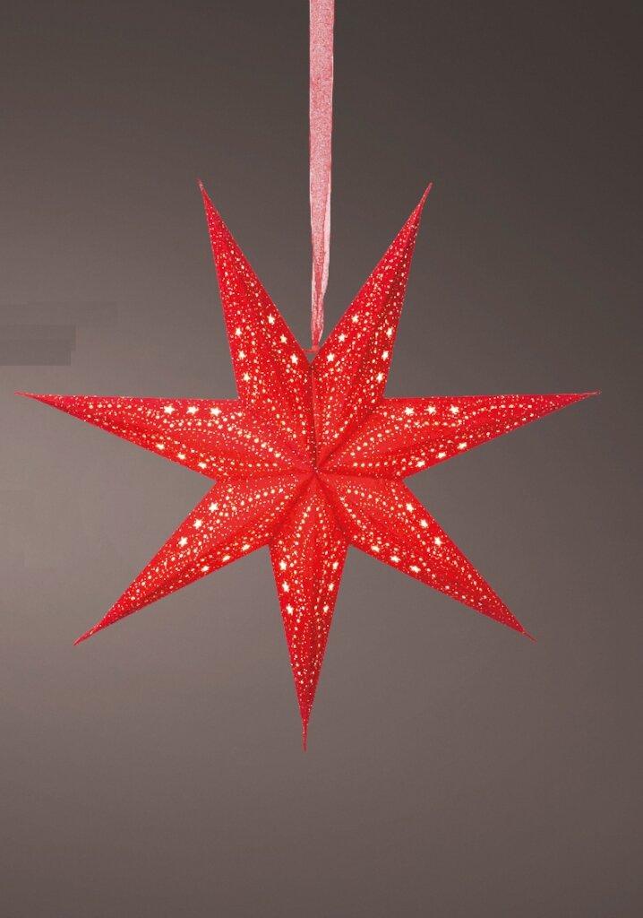 Kerstster Dots-Stars Rood incl Snoer en Fitting