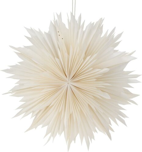 Kerstster van papier 50 cm wit