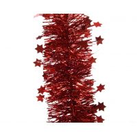 Sterguirlande glans kerstrood