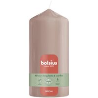 Bolsius stompkaars 6x13 cm misty pink