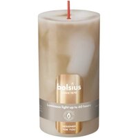 Bolsius stompkaars marble Botticino Beige 7x13 cm