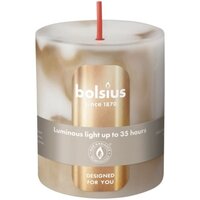 Bolsius stompkaars marble Botticino Beige 7x8 cm