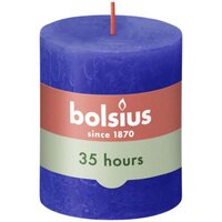 Bolsius kaars rustiek 7x8 cm Majorelle Blue