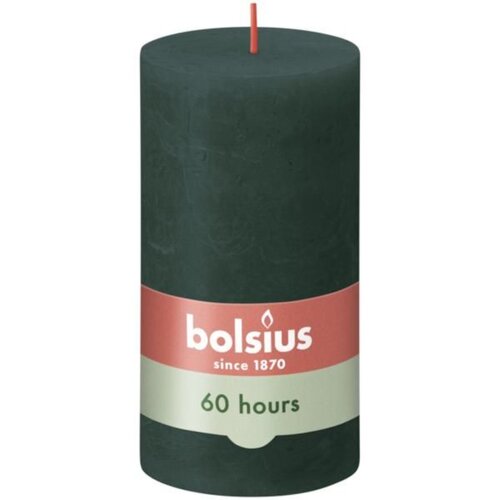 Bolsius kaars rustiek 7x13 cm pine green
