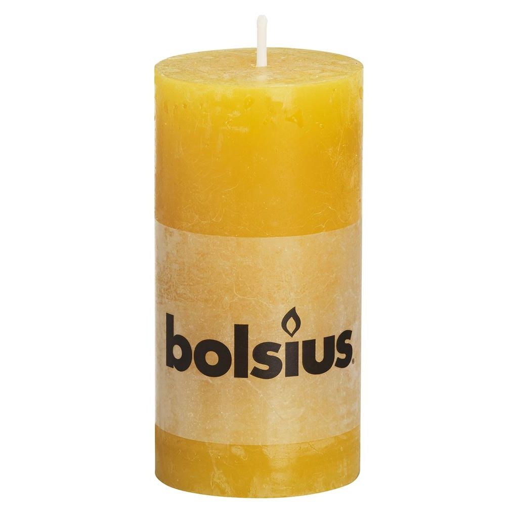 Bolsius Stompkaars Rustiek 10X5 Cm Okergeel huismerk kopen in de aanbieding Bolsius Stompkaars Rustiek 10X5 Cm Okergeel huismerk kopen in de aanbieding