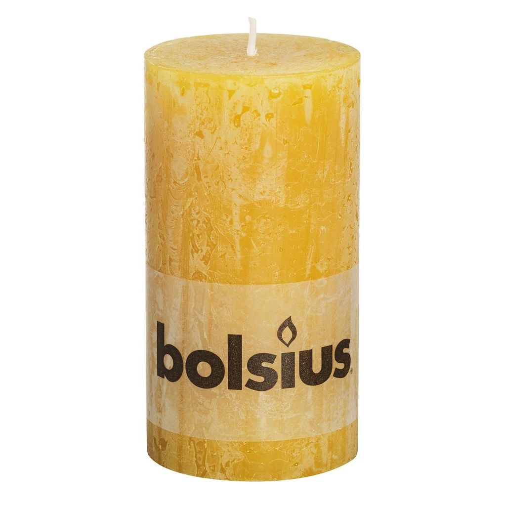 Bolsius Stompkaars Rustiek 13X7 Cm Okergeel huismerk kopen in de aanbieding Bolsius Stompkaars Rustiek 13X7 Cm Okergeel huismerk kopen in de aanbieding