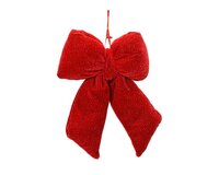 Strik fluweel 14 cm christmas red