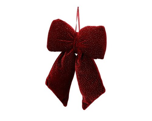 Strik fluweel 14 cm oxblood