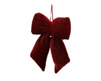 Strik fluweel 14 cm oxblood